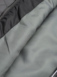 The Indian Garage Co Men Solid Puffer Jacket with Detachable Hood