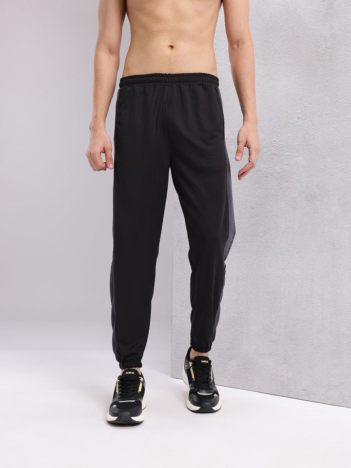 HRX by Hrithik Roshan Men Mid-Rise Rapid-Dry Training Joggers with Side Taping