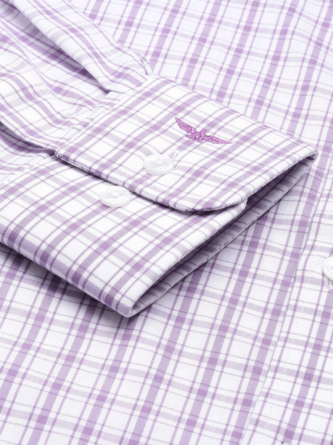 Park Avenue Slim Fit Pure Cotton Checked Formal Shirt