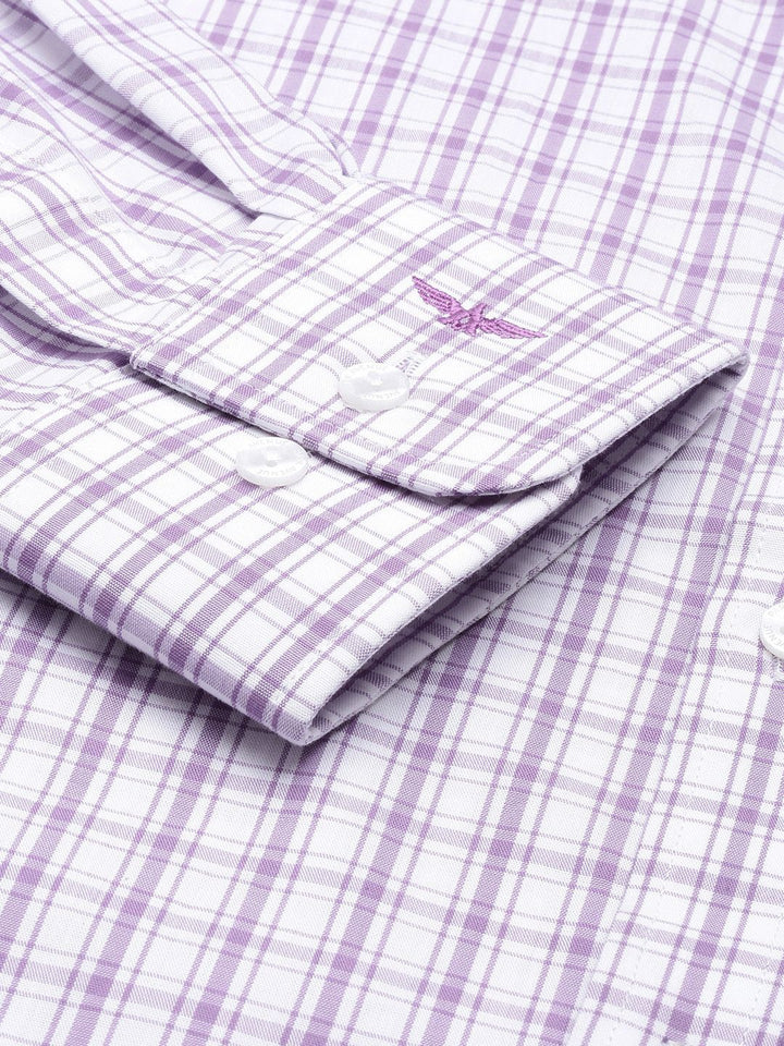 Park Avenue Slim Fit Pure Cotton Checked Formal Shirt