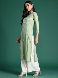 Indo Era Ethnic Motifs Embroidered Thread Work Kurta