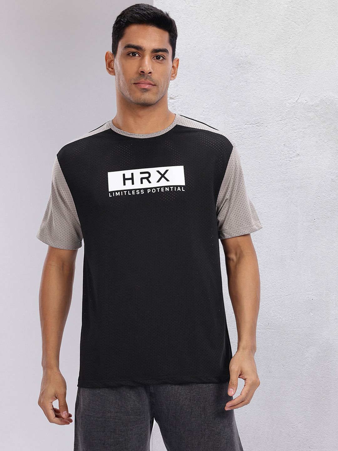 HRX by Hrithik Roshan Printed Rapid-Dry Training T-shirt