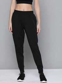 Alcis Women Black Slim Fit Solid Joggers