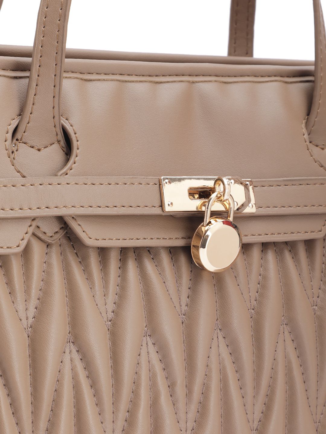 DressBerry Structured Quilted Shoulder Bag