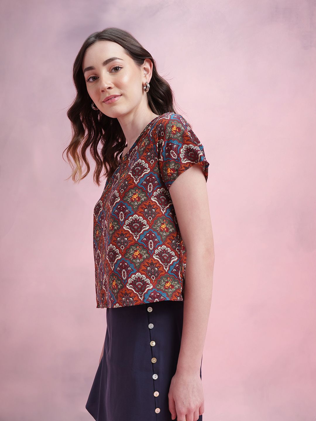 DressBerry Ethnic Printed Top
