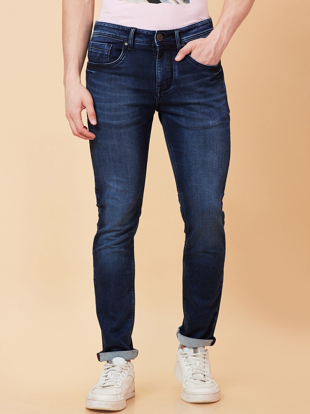 Being Human Men Slim Fit Heavy Fade Jeans