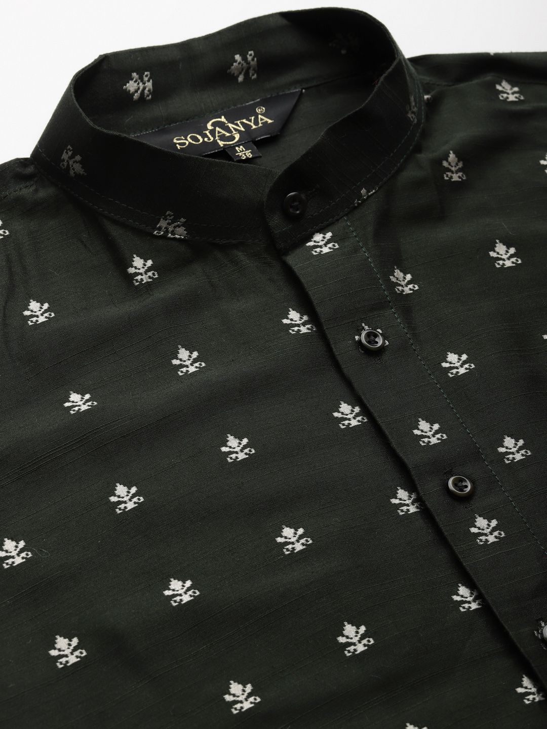 SOJANYA Kurta Rekaan Sendiri Tentera Laut Lelaki dengan Jaket Churidar & Nehru