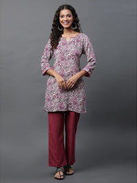 AURELIA Ethnic Motifs Printed Straight Kurti