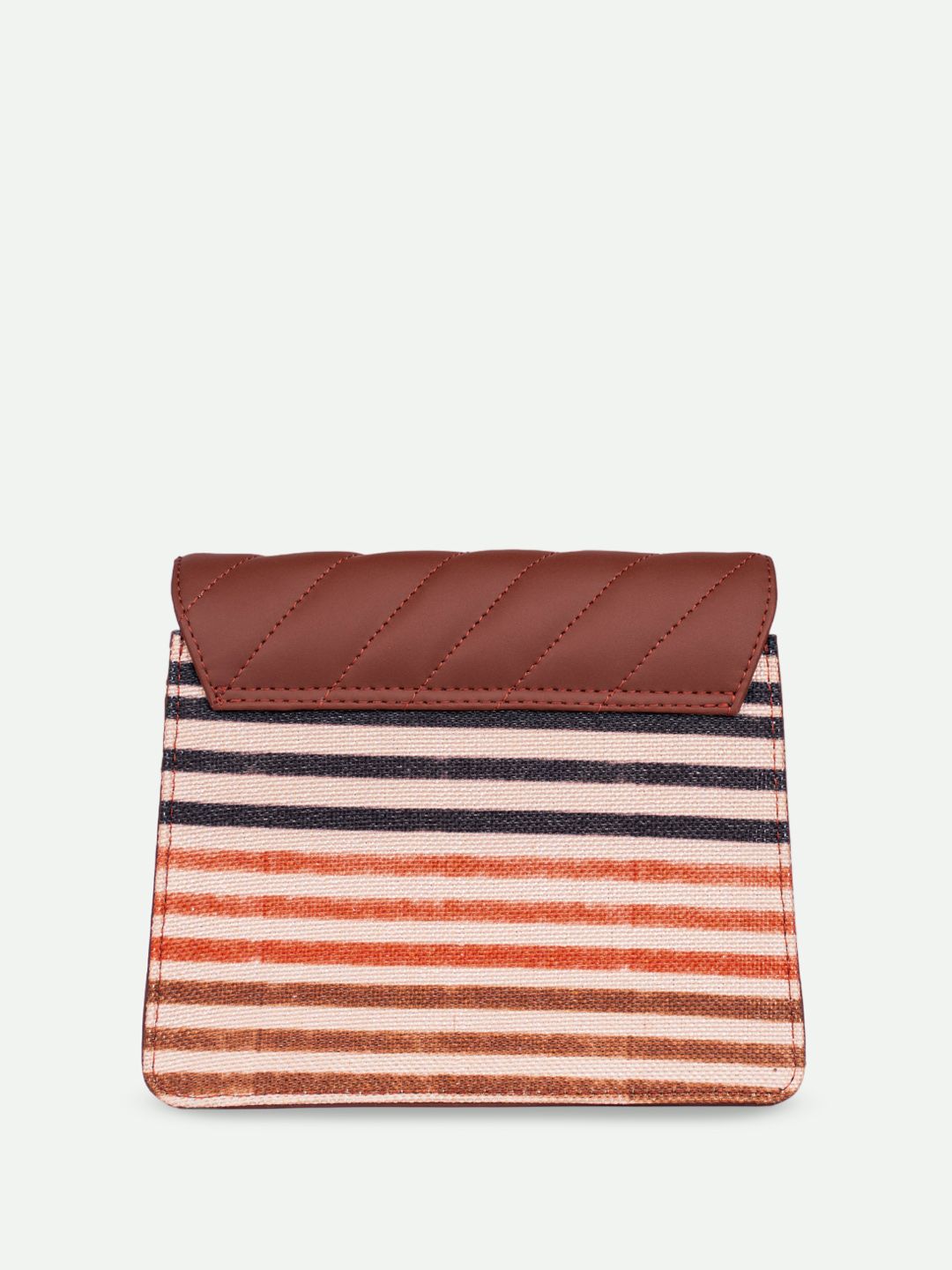 ZOUK Women Stripes Structured Basic Sling Bag