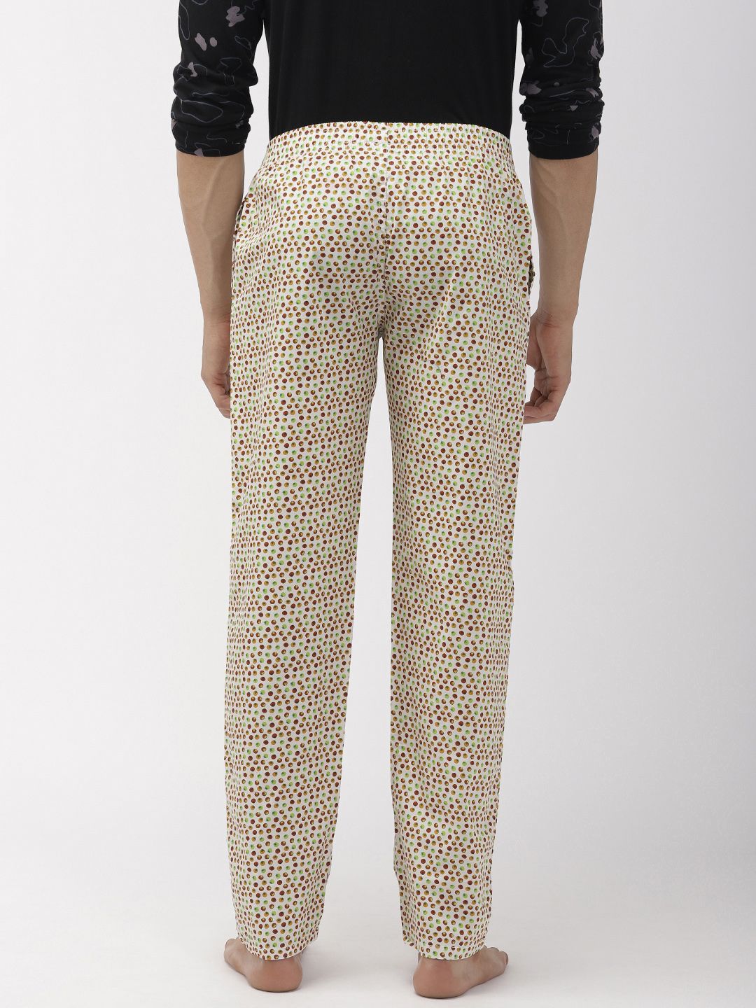The Indian Garage Co Men Off-White Printed Lounge Pants