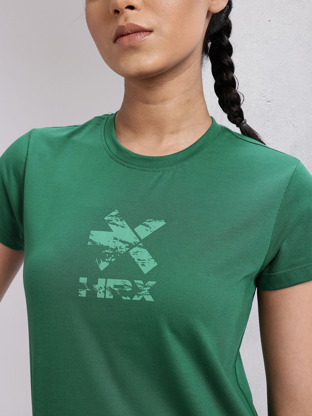 HRX by Hrithik Roshan Brand Logo Printed Training T-shirt