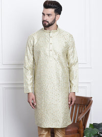 SOJANYA Kurta Lurus Kolar Mandarin Sulam Bunga