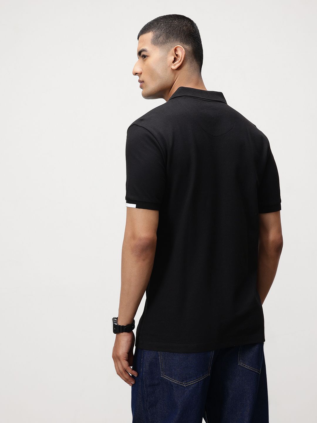 ether Contrast Collar Classic Fit Organic Cotton T-shirt