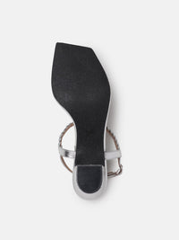 DressBerry Braided Design T-strap Block Heels