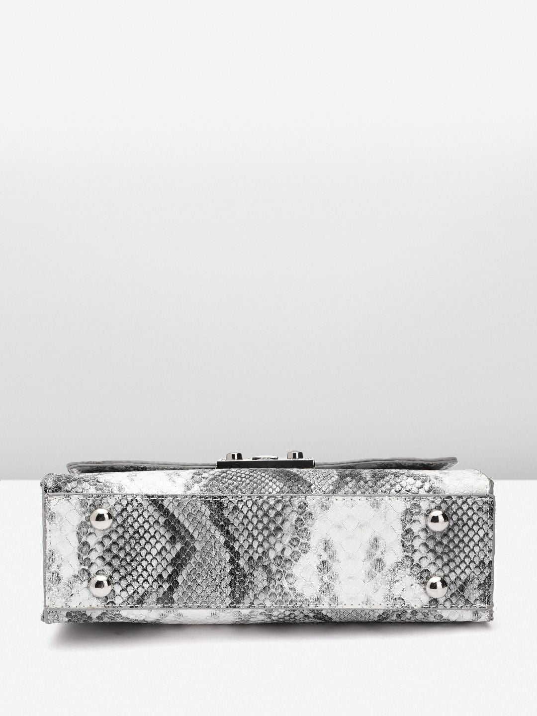 Lino Perros Snake Skin Textured Structured Sling Bag