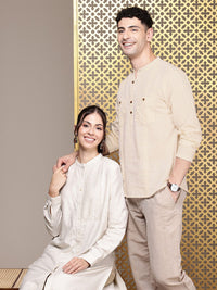 House of Pataudi Men Mandarin Collar Kurta