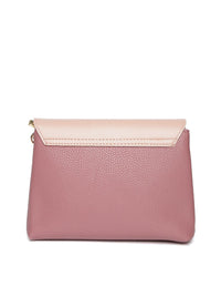 Lino Perros Mauve & Pink Colourblocked Sling Bag