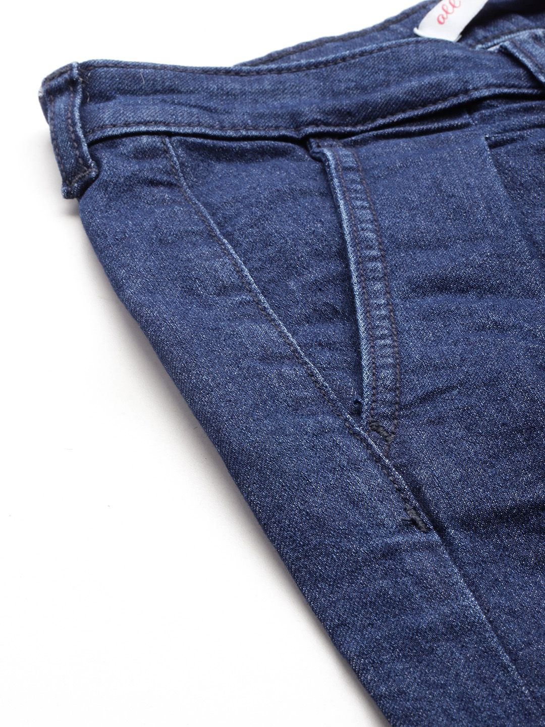 all about you Women Wide Leg Stretchable Pleated Cropped Jeans