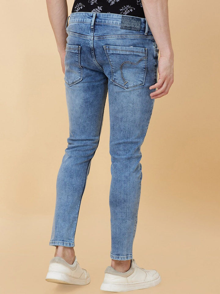 Being Human Men Low Distress Heavy Fade Stretchable Jeans