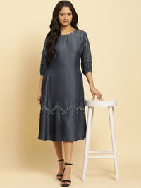 W Ethnic Motifs Embroidered Straight Kurta