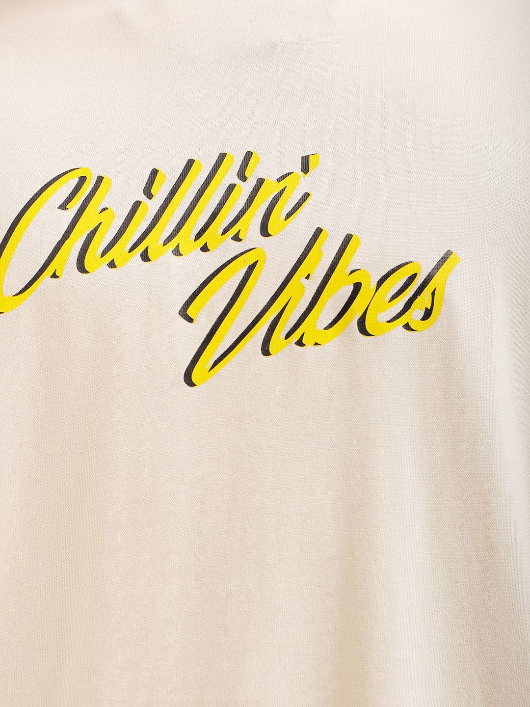 The Indian Garage Co Men Back Printed Oversized Round Neck Pure Cotton T-shirt