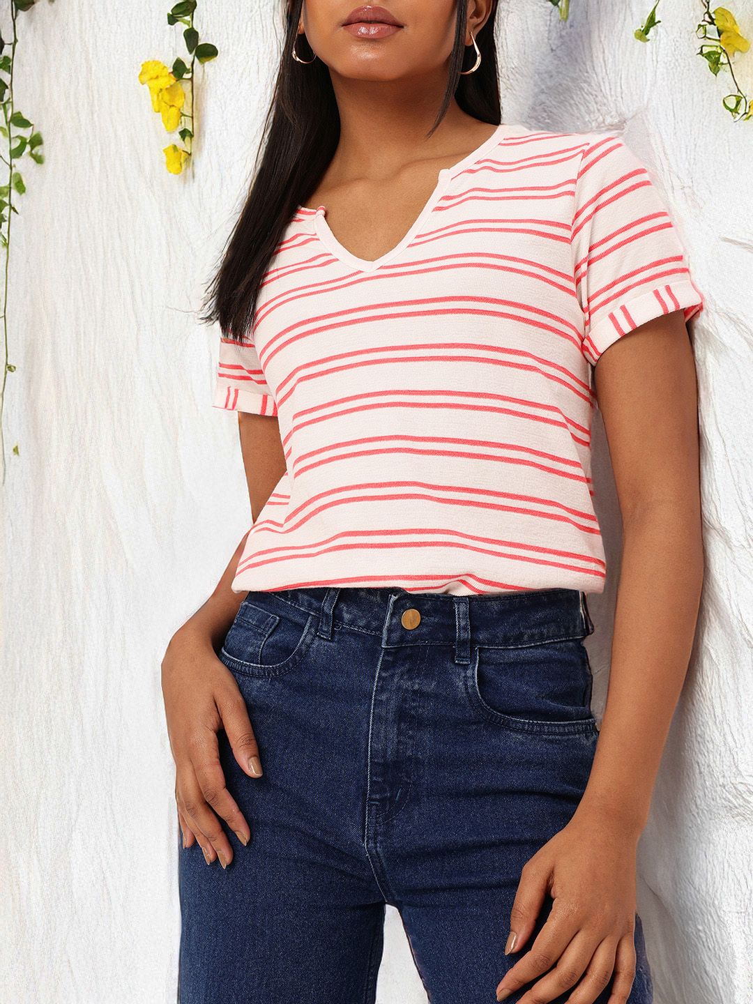 DressBerry Edgy Urbanite Striped T-shirt