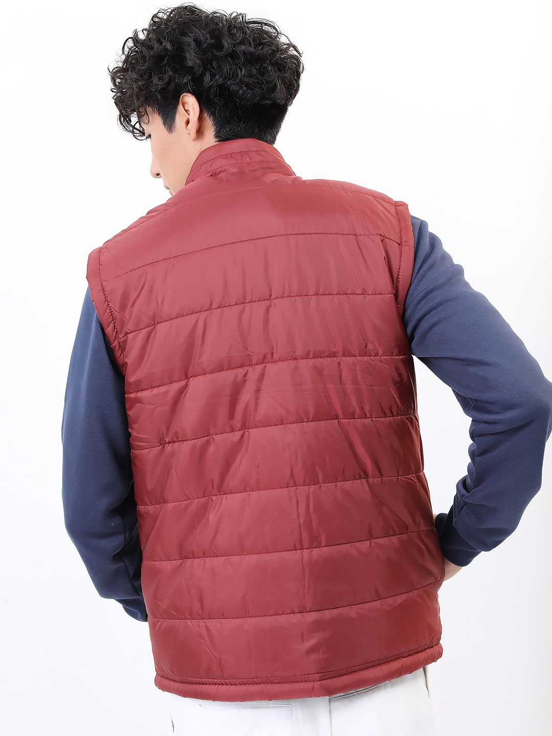HIGHLANDER Men Red Solid Padded Jacket