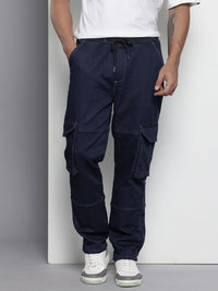 The Indian Garage Co Men Relaxed Fit Stretchable Cargo Style Jeans