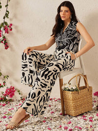 Street 9 Printed Top & Trousers Co-Ord Set