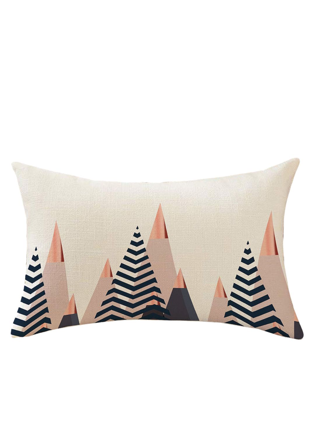 STITCHNEST Blue & White Set of 2 Abstract Rectangle Cushion Covers