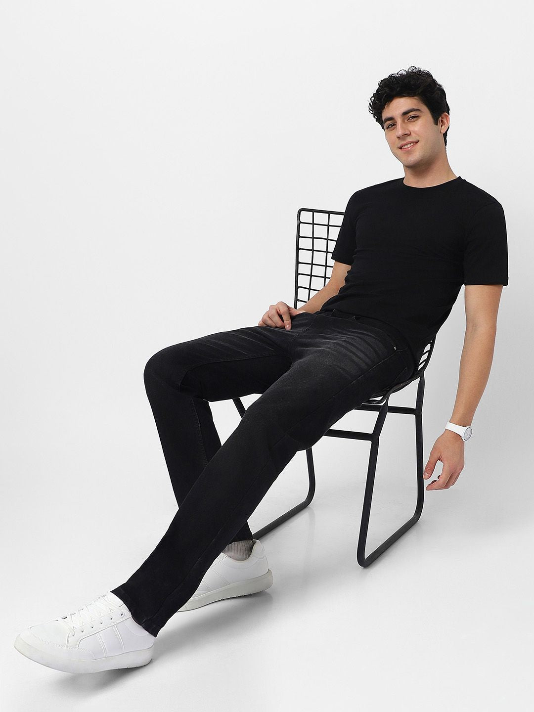 Urbano Fashion Men Regular Fit Washed Stretchable Jeans