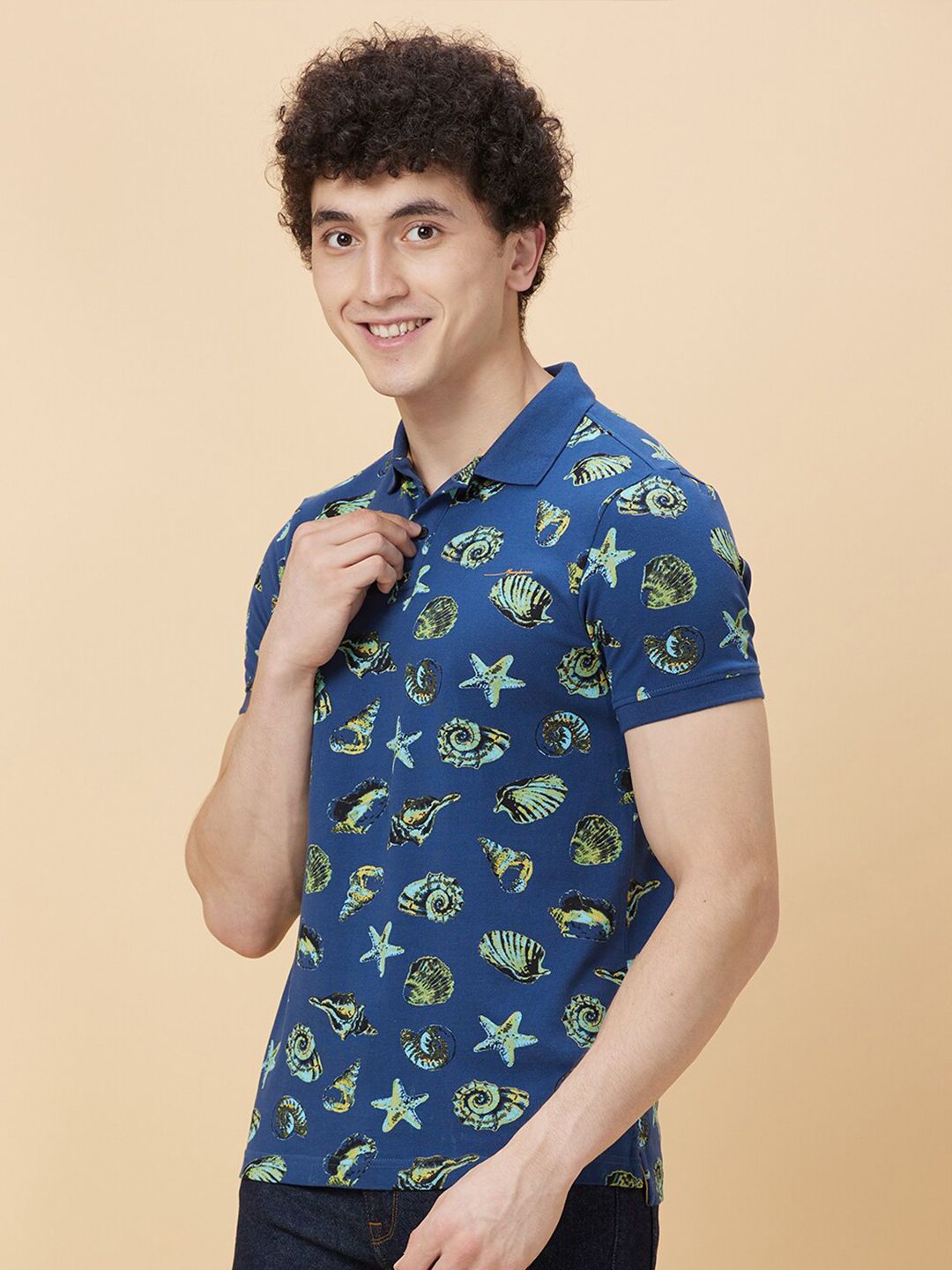Being Human Conversational Printed Polo Collar T-shirt