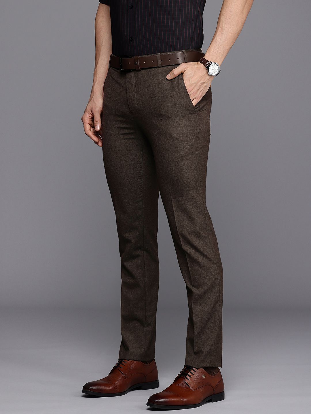 Raymond Men Slim Fit Formal Trousers