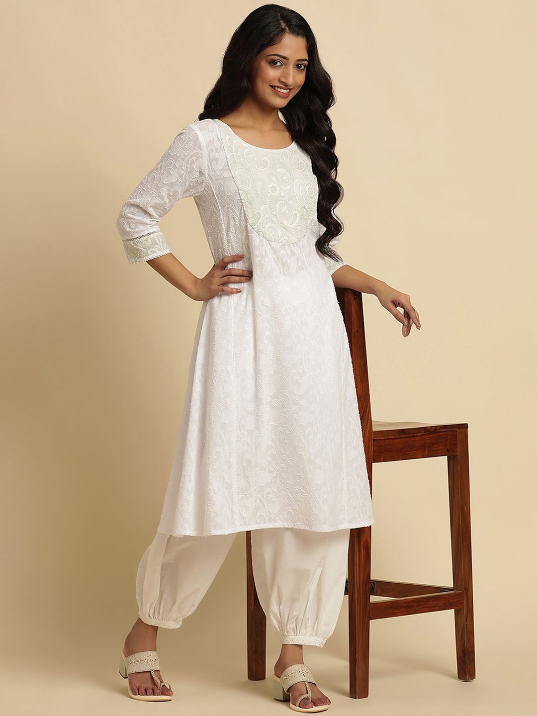 W Straight Cotton Kurta