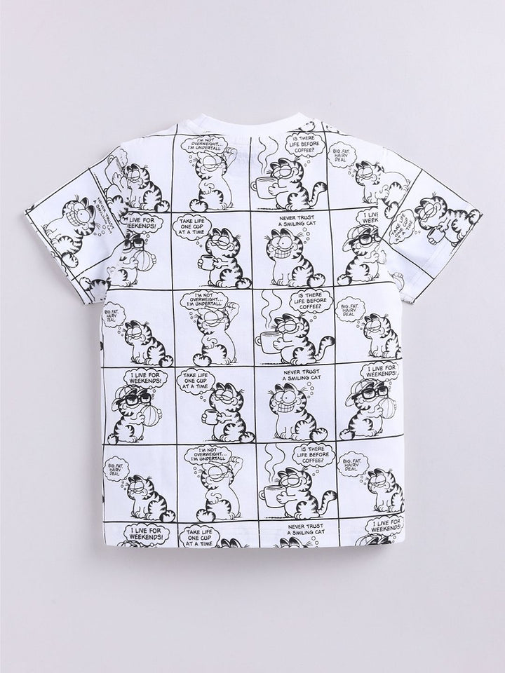 Happy Faces Boys Graphic Printed Pure Cotton T-shirt