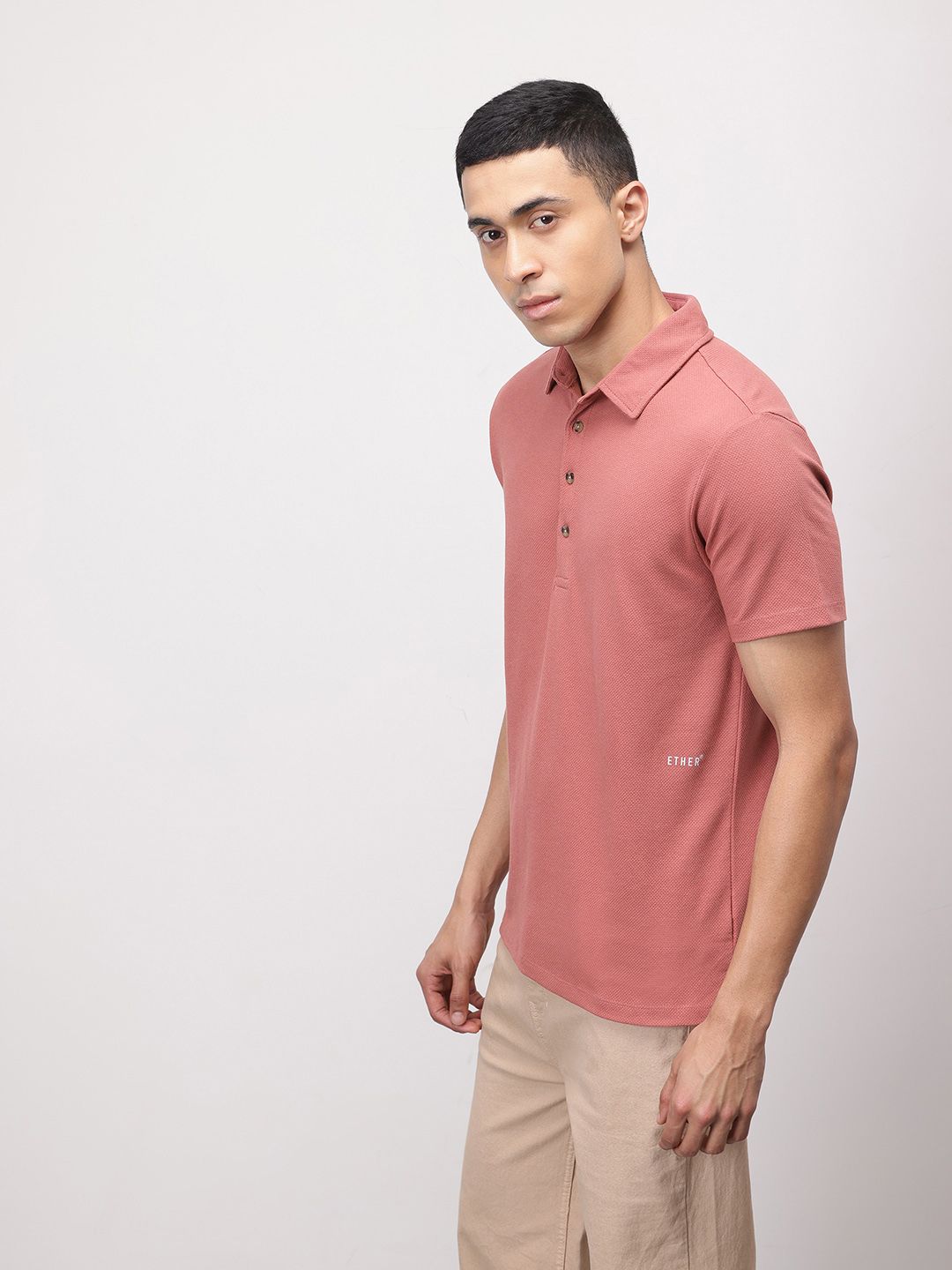 ether 365 Essentials Polo Collar Regular Fit T-shirt