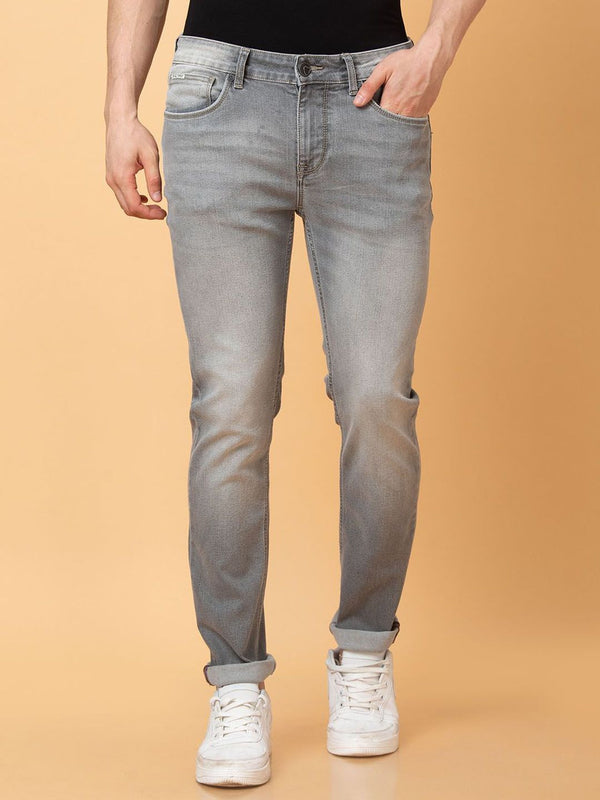 Being Human Men Slim Fit Low Distress Heavy Fade Jeans