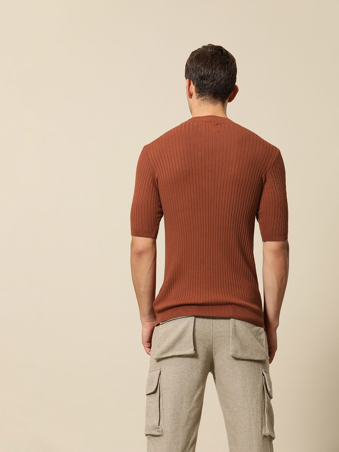Mr Bowerbird Tailored Fit Cable Knit Pullover