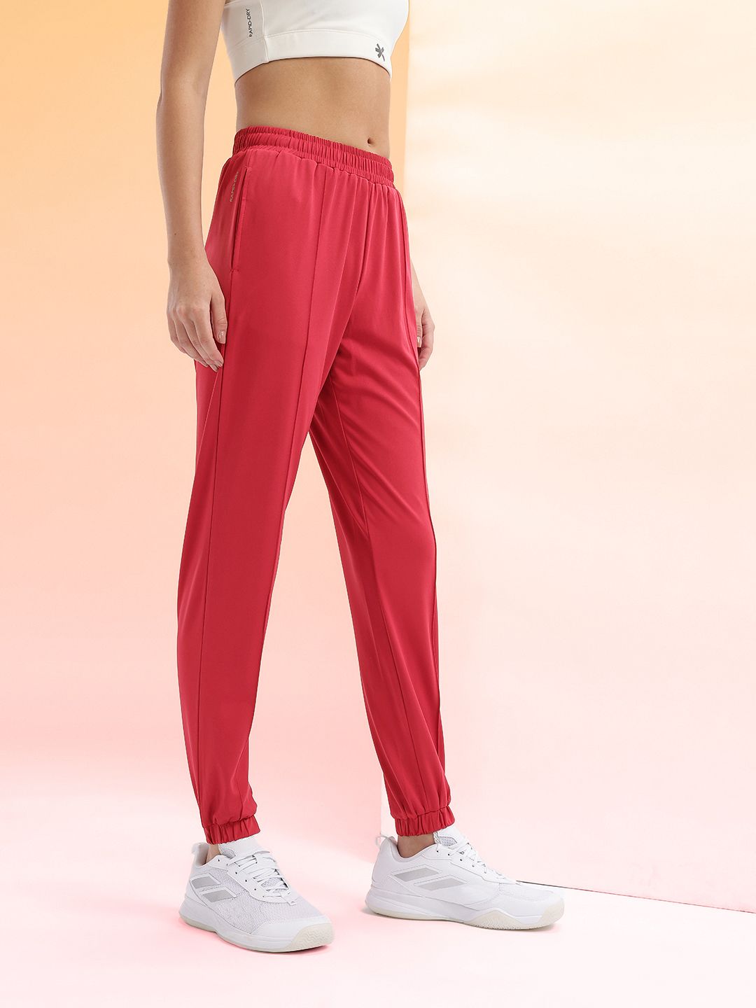 HRX by Hrithik Roshan Women Typography Detail Rapid-Dry Running Joggers