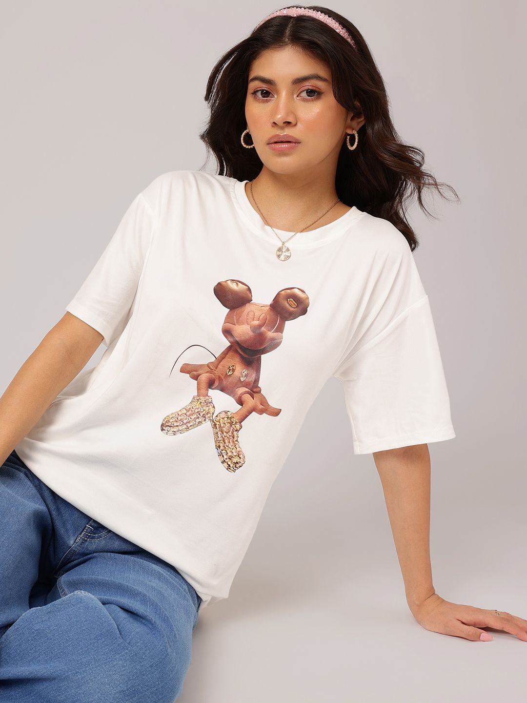 DressBerry Mickey Mania Printed Relaxed T-shirt