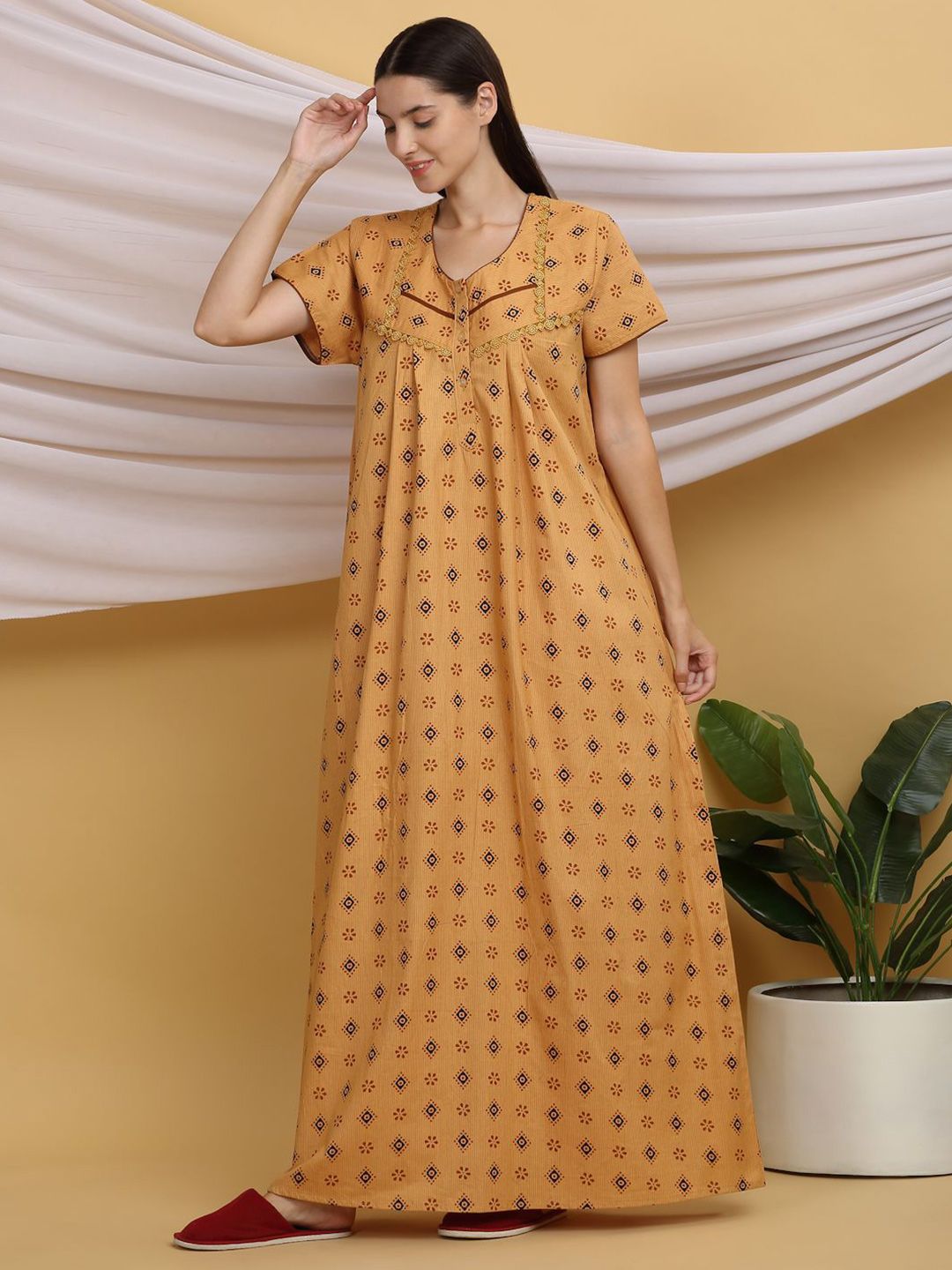 Sweet Dreams Printed Maxi Nightdress