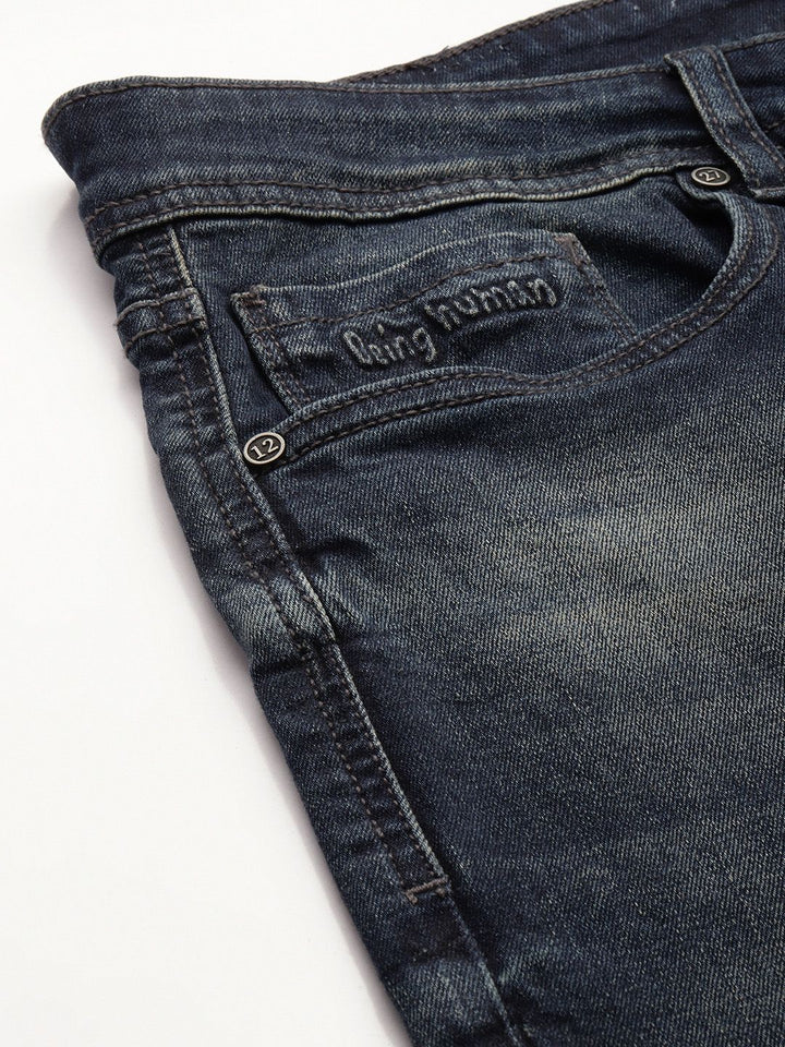 Being Human Men Slim Straight Fit Heavy Fade Stretchable Jeans
