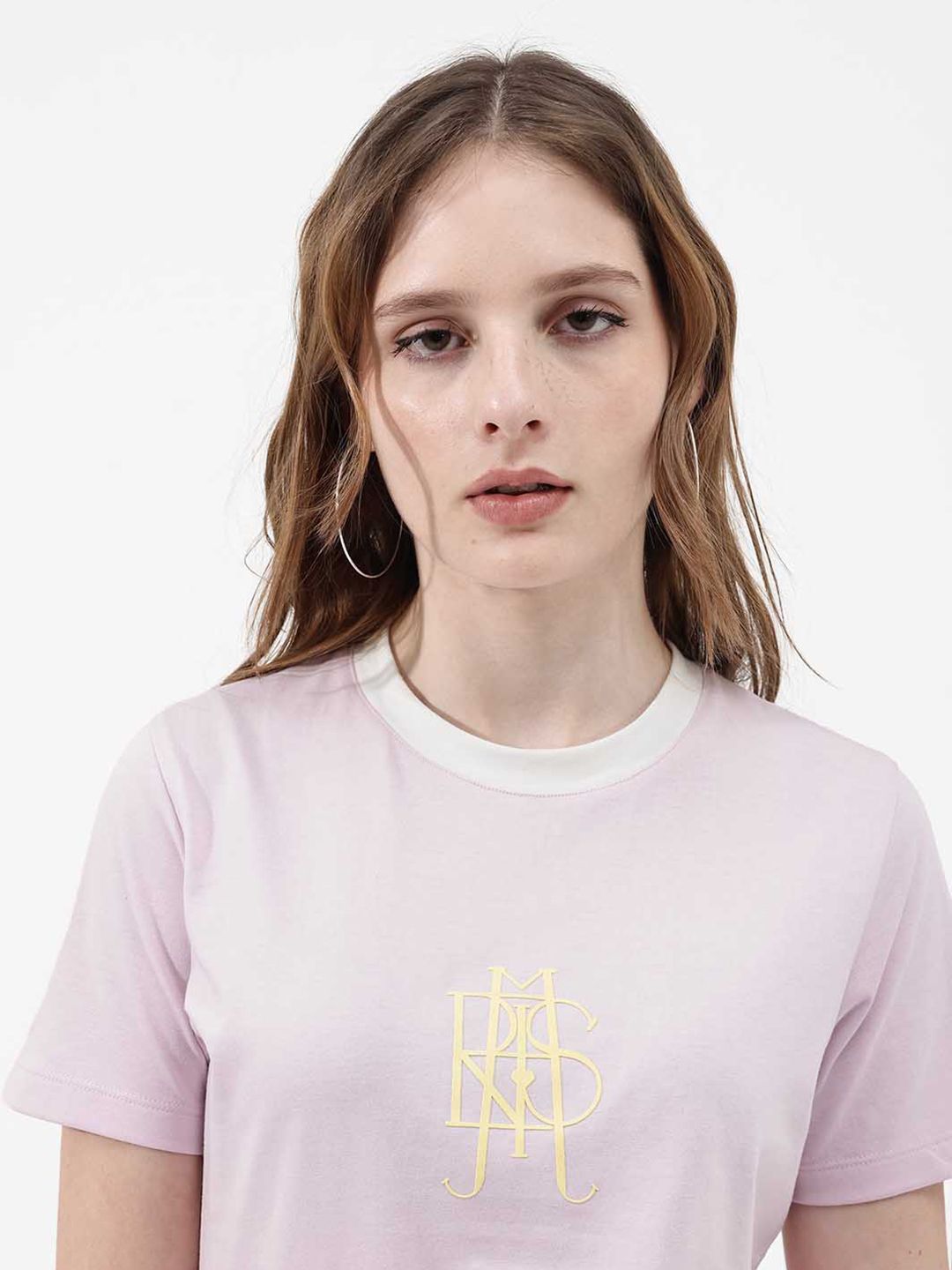RAREISM Round Neck Cotton T-shirt