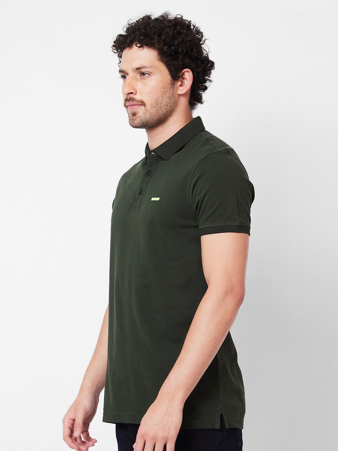 SPYKAR Polo Collar Cotton Slim Fit T-shirt