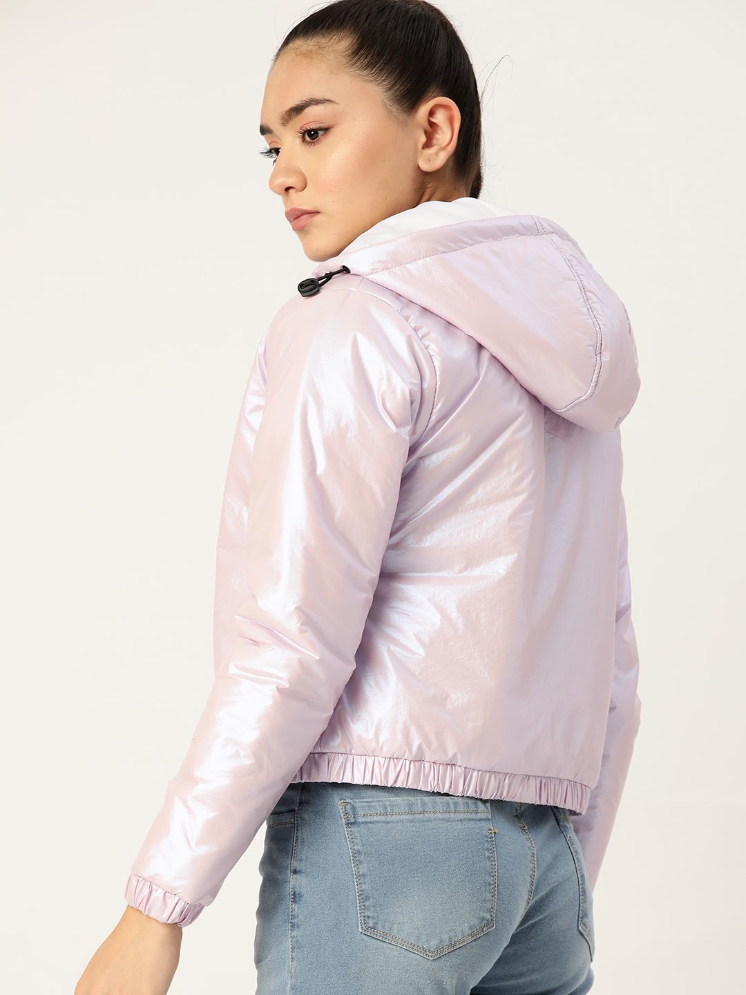 DressBerry Women Lavender Padded Jacket
