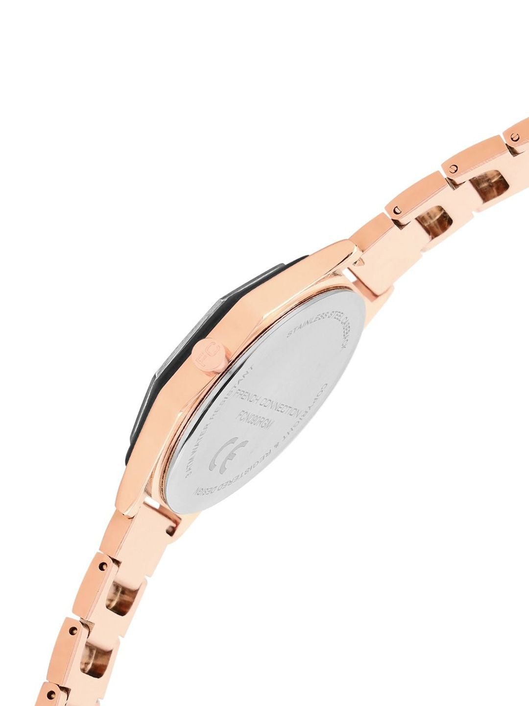 Perancis Sambungan Wanita Dial & Gelang Gaya Tali Analog Watch FCN090RGM