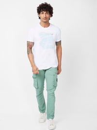 SPYKAR Typography Printed Slim Fit T-shirt