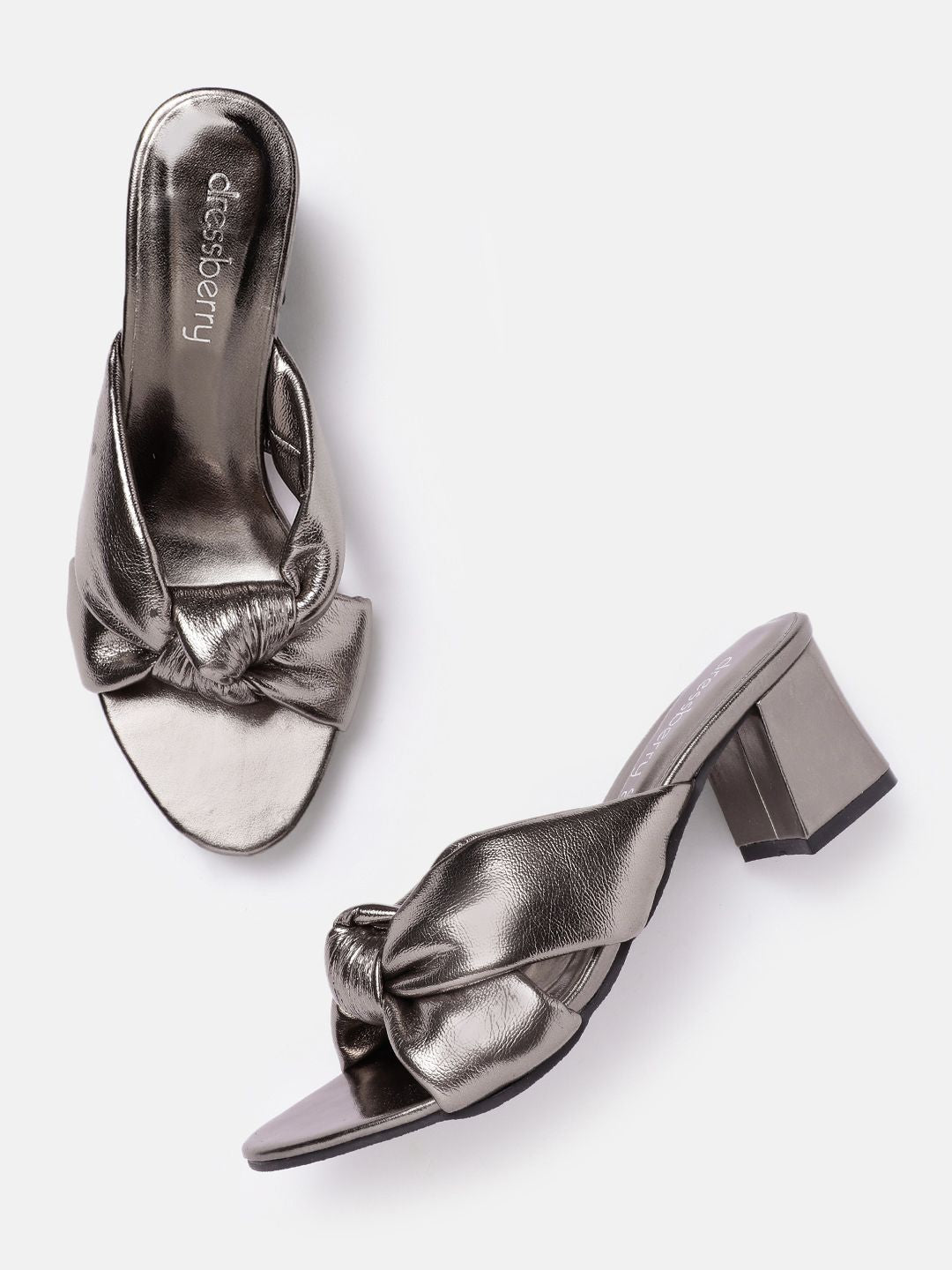 DressBerry Open Toe Block Heel