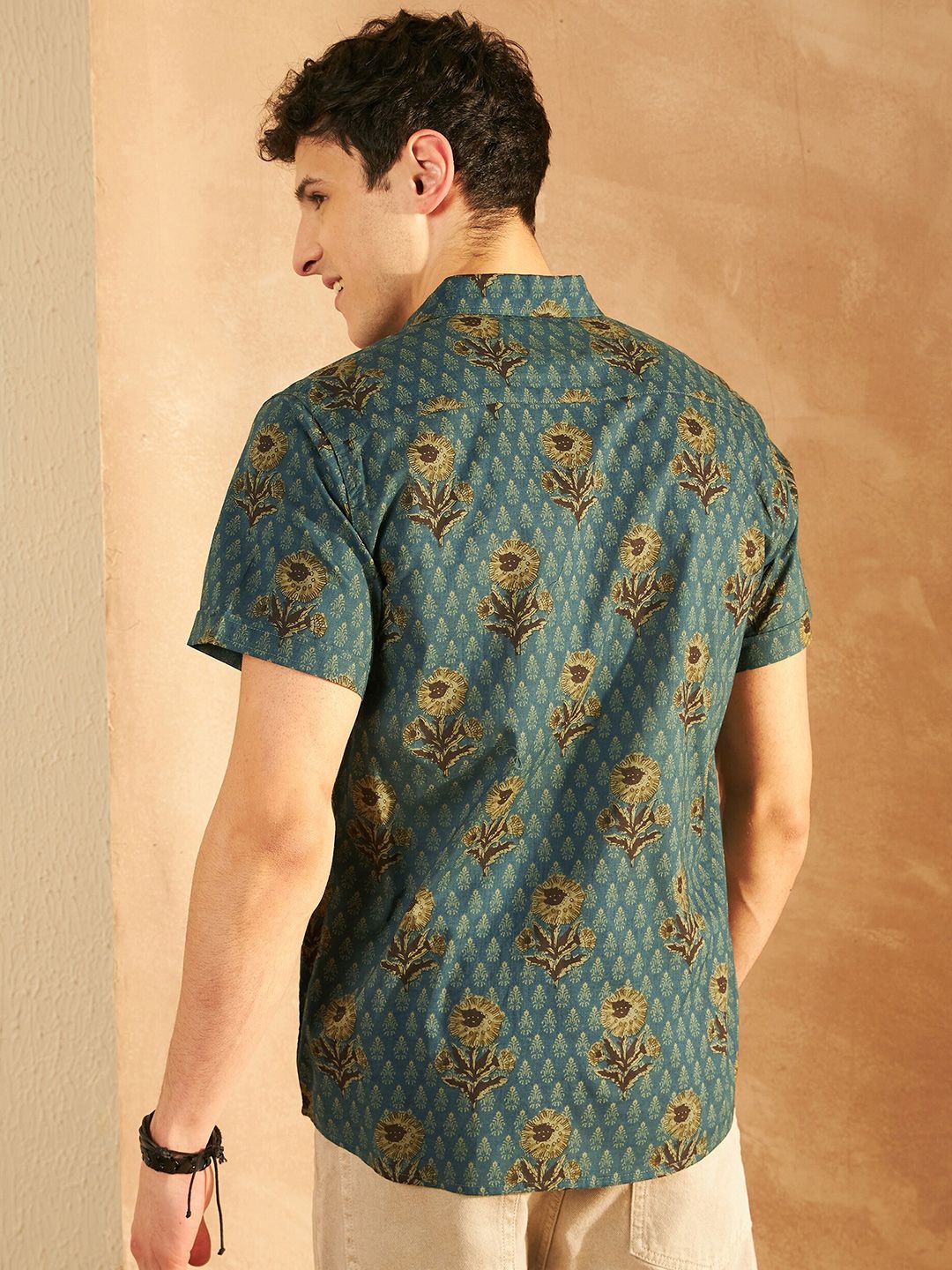 Block Printed Oversized Lightweight Casual Shirt