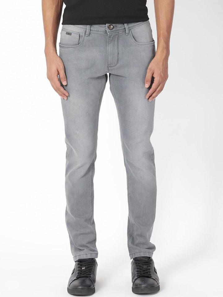 RARE RABBIT Men Toulouse Slim Fit Mid-Rise Cotton Jeans